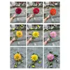 Nuevo Toque Hidratante Flor Artificial Fabricante Dalia Táctil de 3 Cabezas Peonía Amarilla Boda Decoración Suave Decoración del Hogar