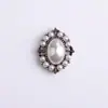 Nueva serie de accesorios pequeños de aleación estilo coreano inspirados en Chanel, accesorio para el cabello con colgante de corazón redondo, joyería DIY hecha a mano