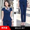 Fino verão terno de manga curta terno Desgaste de Negócios Feminino slim fit hotel recepção joalheria loja de ouro macacão mulheres
