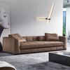 Blazer italiano Breze sofá minimalista de cuero para sala de estar moderno minimalista piel de vaca de primera capa lujo ligero combinación recta