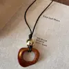 Nuevo Collar Estilo Chino Retro Étnico Diseño de Nicho Femenino Sentido de Alta Gama Cadena de Lana Moda Versátil Accesorios Elegantes