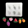Molde de silicona para tartas, productos artesanales de bricolaje, con forma de sandía, fresa y piña, para decoración de tartas, molde de yeso para aromaterapia.