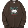 Camiseta de Manga Larga de Algodón Puro de Peso Pesado para Hombre 260g Nueva Colección Otoño e Invierno Camisa para Capas Estilo Americano Holgada de Algodón Camisa de Otoño