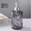 Frasco de Vidro Quadrado para Álcool em Gel Transfronteiriço, Gel de Banho, Shampoo, Frasco Reutilizável de Grande Capacidade, Frasco Dispensador de Sabão Tipo Pressão