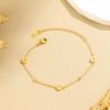 Pulseira Estilo Japonês e Coreano Novo Romano Três Diamantes Aço Titânio Luxo Leve Nicho Pulseira Exquisita Sem Desbotamento Presente para Menina Mão Versátil