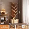 Estantería Pequeña Almacenamiento Forma de Árbol de Pie Gabinete de Dormitorio Estante de Almacenamiento para Sala de Estar Hogar Estantería Estrecha Creativa de Múltiples Niveles