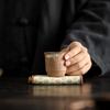 Jihuan Taza de Fragancia Xiangyun Retro Hecha a Mano Gres Taza de Té Taza de Maestro de Cerámica Juego de Té Kung Fu Individual Taza de Té