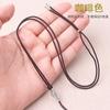 Cuerda de cuerda trenzada a mano de color claro enrollada simple, cordón para joyas de cera de abeja y jade Hetian, collar fino ajustable para hombres y mujeres