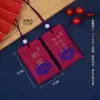 Saquinho Amuletos Pequenas Contas Brancas Vazio para Pendurar no Pescoço, Pequeno Saco de Fragrância Estilo Chinês, Saquinho da Sorte, Saquinho da Paz, Saquinho Vazio
