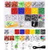 Caja de 24 Compartimentos Caja Hecha a Mano DIY Set de Pelotas Deportivas Caja Creativa Pulsera de Perlas Materiales para Joyería Accesorios para Ropa