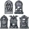 Placa de Jardim de Halloween Transfronteiriça 2026 Placa de Túmulo para Cemitério ao Ar Livre Placa de Decoração para Festa Temática de Terror