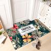 Felpudo para puerta de entrada, alfombra para pies, hojas frescas, para dormitorio, sofá, mesa de centro, alfombra para sala de estar, exportación transfronteriza