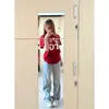 Camiseta de Algodão Puro de Manga Curta para Mulheres, Camiseta de Manga Meia-Manga com Estampa Escura, Fashion e de Alta Qualidade para o Verão