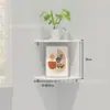 Estantería de Esquina Transfronteriza para Sala de Estar y Dormitorio, Organizador de Esquina Montado en Pared con Diseño de Múltiples Niveles y Estante de Almacenamiento Decorativo