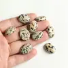 Superficie de Anillo de 15*20 mm Ágata Natural Aventurina Verde Amatista Ojo de Tigre Forma de Huevo Parche Ovalado Accesorios de Joyería DIY