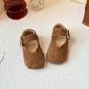 Zapatos de Cuero para Niñas 2025 Otoño Nuevos Zapatos Birkenstock para Niños Retro Suela Suave Zapatos Casuales Estilo Occidental Zapatos de Princesa para Niñas