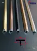 Aleación de aluminio Tira en forma de T con ranura en T Tira tipo tarjeta color oro titanio Tira selladora de bordes Azulejo chapa de madera Tira de borde prensado junta decorativa metálica