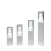 Botellas de Sub-embotellado de Stock Listo del Fabricante 20ml 30ml 50ml Botellas de Escritorio al Vacío Escarchadas Botellas de Loción de PP Botellas con Dispensador de Spray