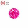 Brincos Minimalistas Versáteis em Liga de Titânio F136 com Cravação de Cristais Swarovski Genuínos, Formato de Tigela, Quatro Garras, para Piercing de Cartilagem Auricular