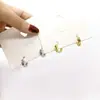 Decoración del hogar Zhen Lu moda coreana simple geométrico redondo hebilla de oreja pendientes de personalidad irregulares para hombres y mujeres venta al por mayor
