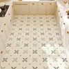 Tapetes de Piso de Cozinha Frescos e Simples, Tapetes de Piso Domésticos Antiderrapantes de Lama Diatomácea, Tapetes de Pé Absorventes Resistentes à Água e Óleo de Cobertura Total de Grande Área