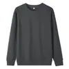 2026 Nuevo Otoño e Invierno 320g Color Sólido Suéter de Cuello Redondo Sudadera Unisex Talla Grande Corte Holgado Para el Trabajo Casual