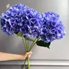 Flor de Hortensia Artificial de Tallo Único 3D Popular Transfronteriza Decoración del Hogar Atrezo Fotográfico Flor de Boda