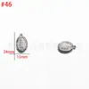 Venta al por mayor del fabricante Acero Inoxidable Presión de Aceite Colgante Cabeza Humana DIY Estilo Europeo y Americano Colgante Personalizado Accesorios de Joyería DIY