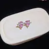 Estilo Coreano Súper Brillantes Circonita Forma de Gota de Agua Anillo Abierto Pendientes Conjunto de Collar Nicho Lujo Ligero Sensación de Alta Gama Accesorios Venta al por Mayor