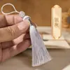 Borla Pequeña de 8 cm Flecos Material Hecho a Mano para DIY Estilo Antiguo Bolsita de Aromas Abanico Pasador Marcapáginas Colgante para Ropa Decoración de Borla