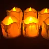 Venta Directa Velas Digitales LED Vela Creativa en Forma de Lágrima Luz Artesanía Vela de Cumpleaños Suministros de Navidad Brillante