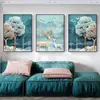 Decoración de Pared de Fondo para Sofá Pintura Sala de Estar Simple Estilo Escandinavo Imagen de Fondo para Sofá Dormitorio Restaurante Pintura Colgante Sanmai Taibao