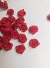 Mini rosa de color sólido hecha a mano, flor decorativa para manualidades, accesorios florales, material de encaje rosa, accesorios