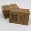 Tarjeta plegable con hendidura personalizada papel Kraft vintage billetera de cuero hecha a mano mochila tarjeta de marca tarjeta plegable para comercio exterior
