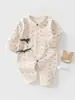 Ropa para Bebés Anyang Pelele para Bebé Clase A Algodón Puro Doble Capa Protección de Vientre Pelele Mariposa Ropa de Dormir para Bebé Pelele Mariposa Sin Costuras