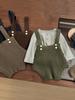 Tiras de Tricô para Bebê Nova Coleção Primavera Estilo Coreano Terno de Lã para Meninos e Meninas