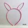 Diadema de Plástico Colorida con Orejas de Conejo y Corona de Dibujos Animados Lindos Accesorio para el Cabello de Princesa Pasador Diadema de Año Nuevo Venta al por Mayor en Stock
