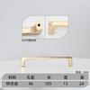 Manija de Armario de Lujo Nórdico Transfronteriza, Manija Sencilla de Cobre Cepillado Dorado para Puerta de Gabinete, Manija de Puerta de Gabinete Estilo Francés para Zapatero