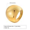 Anillo exagerado liso de acero inoxidable/cobre con circonita anillo moda para damas Hua Lanxin 237