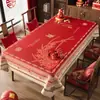 Mantel de Mesa para Año Nuevo con Recortes de Papel de Flores Nacionales, a Prueba de Aceite e Impermeable, Nuevo Modelo 2026, Año del Caballo, Arreglo Decorativo Festivo Rojo Estilo Chino