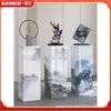 Entrada sala de estar pedestal de mármol de alta superficie vertical soporte de exhibición mueble de TV base decorativa de mármol de pie