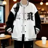 Jaqueta Baseball Masculina 2026 Primavera Outono Novo Estudante Casual Bonito Tendência Solta Jaqueta Masculina Tendência