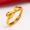 Varios Estilos de Anillos para Mujer con Diseño de Lluvia de Meteoros en Forma de Corazón, Anillos con Caracteres de Bendición, Joyería de Latón con Acabado Cepillado de Artesanía Fina al por Mayor