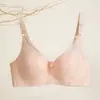 Sutiã de Algodão Puro para Verão, com Suporte, Minimiza Busto Grande, para Mulheres, com Aro, Absorvente de Suor, Respirável, Tamanho Grande, com Renda, Anti-Queda 8621