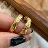 Aretes geométricos retro de alto sentido G para mujer estilo cool ins elegantes simples y fáciles de combinar para mujer Z1/3