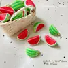 Cuentas acrílicas simuladas en forma de manzana, cuentas de frutas, pulsera, cuentas para ensartar DIY, cadena para teléfono, charm para bolso y accesorio