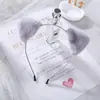 Diadema con orejas de gato para niña, accesorio para el cabello peludo, ideal para otoño e invierno, para mujer.