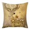 Crianças Adoram Fronhas de Tecido com Estampas Fofas, Atmosfera de Feriado de Natal, Esquema de Cores Suave, Capas de Almofada para Casa no Atacado