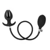Tapón Anal Inflable Grueso Extra Grande para Hombres y Mujeres, Dispositivo de Masaje y Expansión de Próstata, Juguete Sexual Anal Sm