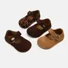 Mocassins Veludo Retrô Femininos 2026 Outono Novo Estilo Coreano Mary Janes Casuais Sapatos de Couro Princesa